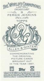 2014 Topps Allen & Ginter - Mini A & G Back #26 Fergie Jenkins Back