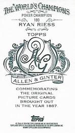 2014 Topps Allen & Ginter - Mini A & G Back #180 Ryan Riess Back