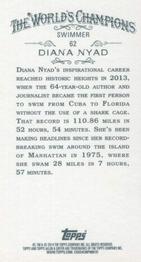 2014 Topps Allen & Ginter - Mini Black Border #62 Diana Nyad Back