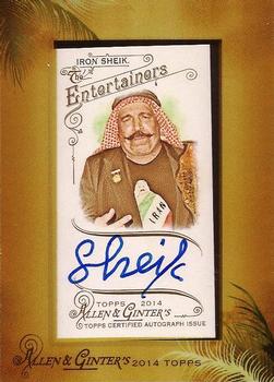 2014 Topps Allen & Ginter - Framed Mini Autographs #AGA-TSH The Iron Sheik Front