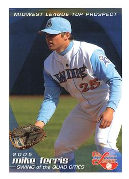 2005 Grandstand Midwest League Top Prospects #NNO Mike Ferris Front