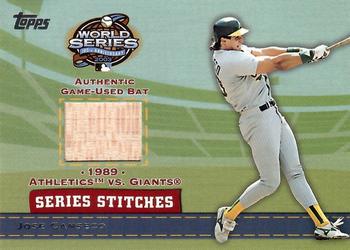 2004 Topps - Series Stitches Relics #SSR-JCA Jose Canseco Front