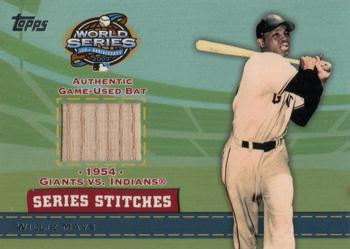 2004 Topps - Series Stitches Relics #SSR-WM Willie Mays Front