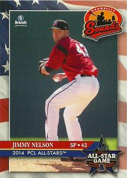 2014 Brandt Pacific Coast League All-Stars #13 Jimmy Nelson Front