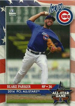 2014 Brandt Pacific Coast League All-Stars #16 Blake Parker Front