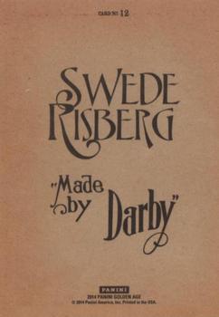 2014 Panini Golden Age - Darby Chocolate #12 Swede Risberg Back