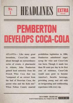 2014 Panini Golden Age - Headlines #1 John Pemberton Back