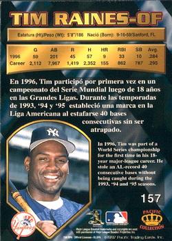 1997 Pacific Crown Collection #157 Tim Raines Back