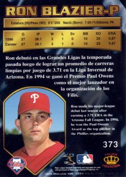 1997 Pacific Crown Collection #373 Ron Blazier Back