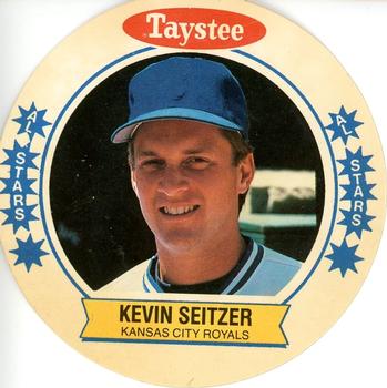 1989 Taystee Kansas City Royals Discs #2 Kevin Seitzer Front
