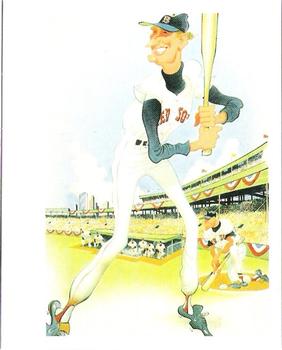 1985 Baseball Greats Caricatures #1 Ted Williams Front