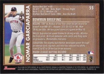 2000 Bowman - Retro/Future #55 Nomar Garciaparra Back
