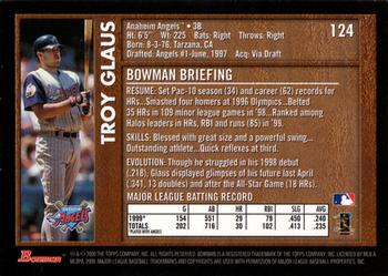 2000 Bowman - Retro/Future #124 Troy Glaus Back