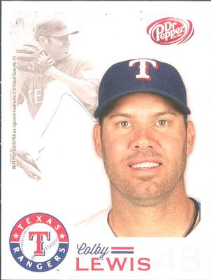 2014 Dr. Pepper Texas Rangers #22 Colby Lewis Front