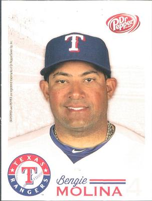 2014 Dr. Pepper Texas Rangers #27 Bengie Molina Front