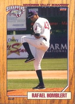2013 Choice Mahoning Valley Scrappers #17 Rafael Homblert Front