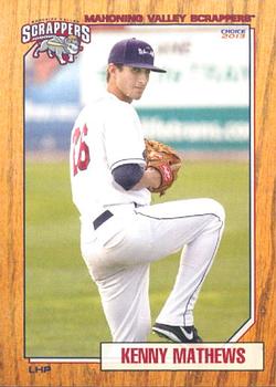 2013 Choice Mahoning Valley Scrappers #20 Kenny Mathews Front