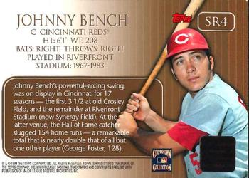 2000 Topps - Stadium Autograph Relics #SR4 Johnny Bench  Back