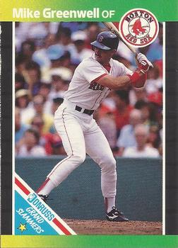 1989 Donruss - Grand Slammers #5 Mike Greenwell Front