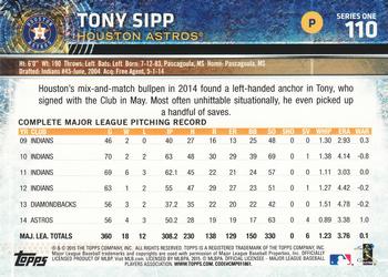 2015 Topps #110 Tony Sipp Back