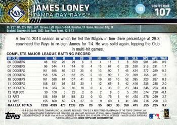 2015 Topps #107 James Loney Back