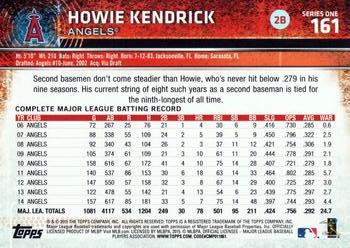 2015 Topps #161 Howie Kendrick Back