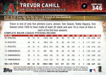 2015 Topps #346 Trevor Cahill Back