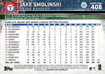 2015 Topps #408 Jake Smolinski Back