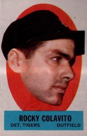 1963 Topps - Peel-Offs #NNO Rocky Colavito Front