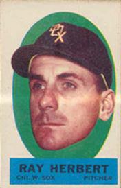 1963 Topps - Peel-Offs #NNO Ray Herbert Front