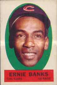 1963 Topps - Peel-Offs #NNO Ernie Banks Front