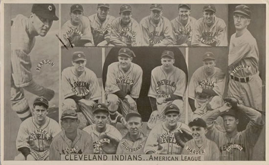 1935 Goudey Premiums (R309-2) #NNO Cleveland Indians Front