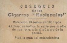 1923-24 Nacionales Cigarros #C36 Armando Marsans Back