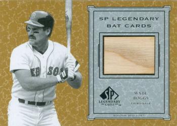 2001 SP Legendary Cuts - Game Bat #B-WB Wade Boggs Front