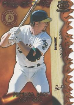 1997 Pacific Prism Invincible - Sizzling Lumber #SL-5A Mark McGwire Front