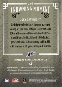 2005 Donruss Diamond Kings - Black and White #226 Joey Gathright Back