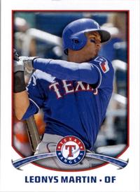 2015 Topps Stickers #133 Leonys Martin Front