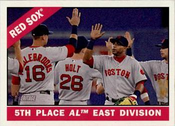 2015 Topps Heritage #259 5th Place AL East Division Front