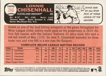 2015 Topps Heritage #266 Lonnie Chisenhall Back