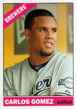 2015 Topps Heritage #482 Carlos Gomez Front