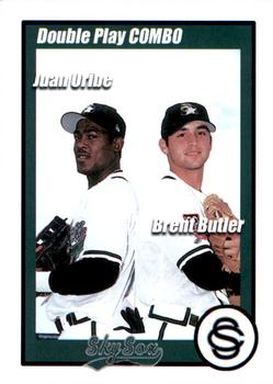 2001 Colorado Springs Sky Sox #NNO Juan Uribe / Brent Butler Front