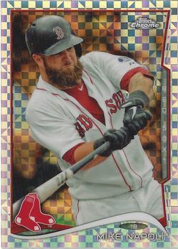 2014 Topps Chrome - X-Fractor #30 Mike Napoli Front
