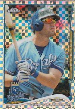 2014 Topps Chrome - X-Fractor #39 Mike Moustakas Front