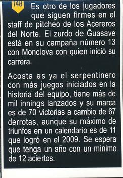 2011 Album Oficial Acereros de Monclova: 1974-2011 #148 Jasiel Acosta Front