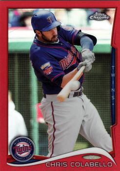 2014 Topps Chrome - Red Refractors #84 Chris Colabello Front