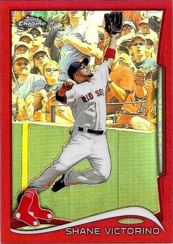 2014 Topps Chrome - Red Refractors #42 Shane Victorino Front