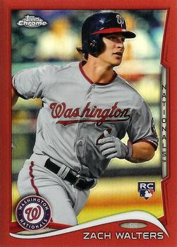 2014 Topps Chrome - Red Refractors #62 Zach Walters Front