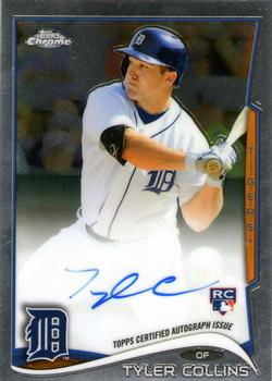 2014 Topps Chrome - Rookie Autographs Refractors #59 Tyler Collins Front