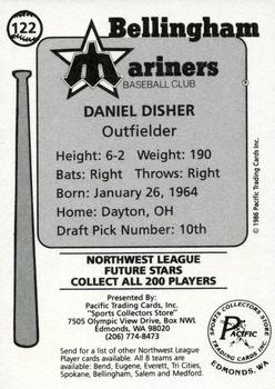 1986 Cramer Bellingham Mariners #122 Daniel Disher Back