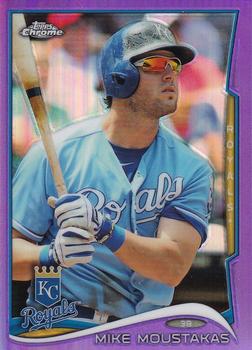 2014 Topps Chrome - Purple Refractors #39 Mike Moustakas Front
